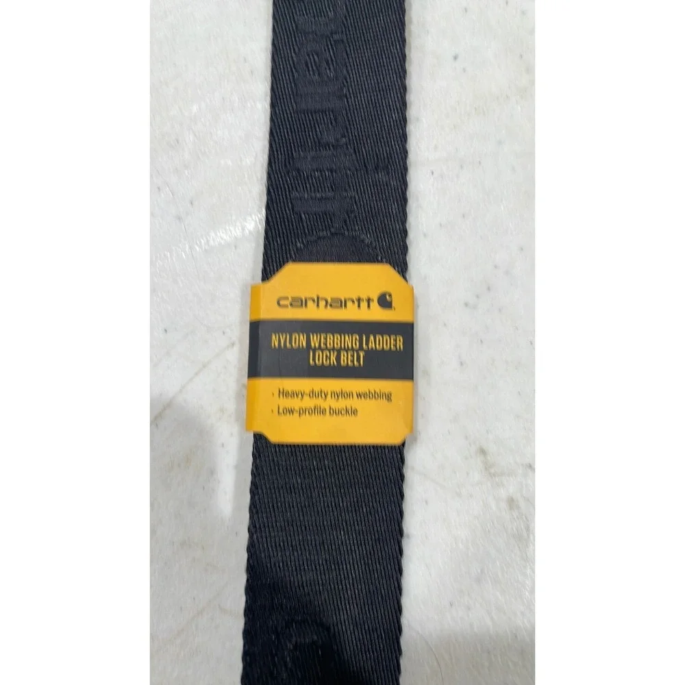 NWT Carhartt Nylon Webbing Ladder Lock Belt (Black, Large)